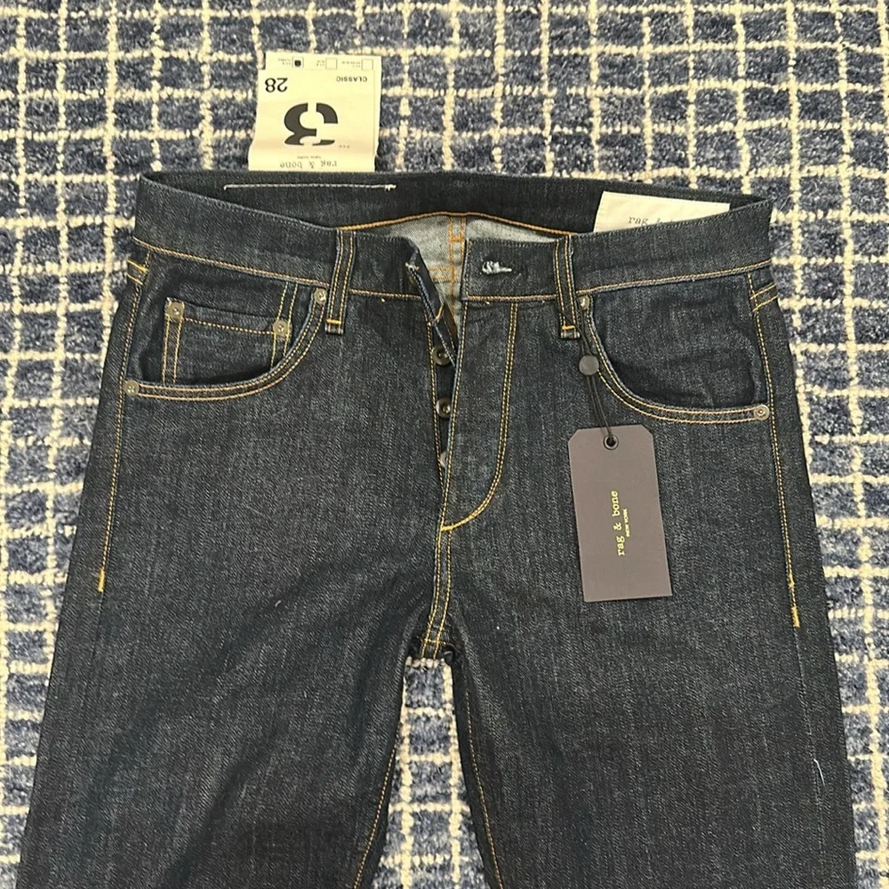 NWT Rag & Bone Dark Wash Jeans Fit 3 Classic - Picture 4 of 5